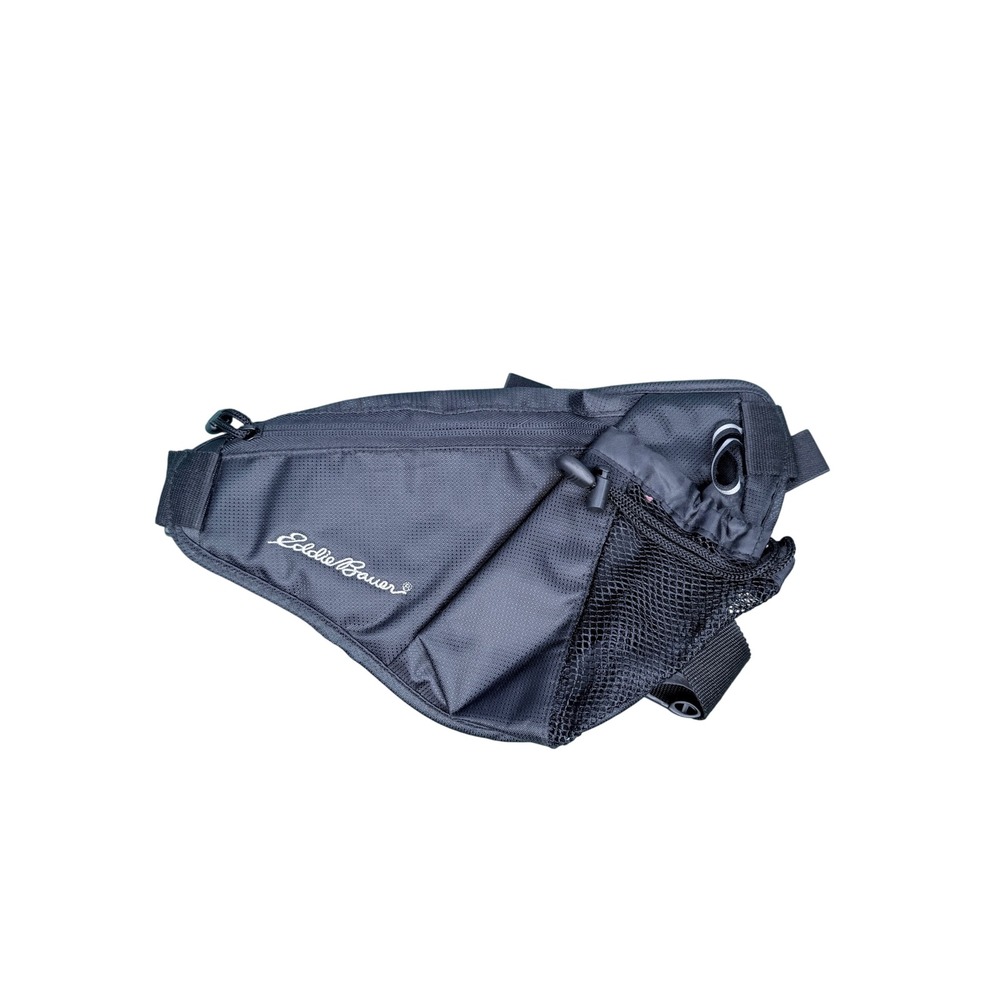 Eddie Bauer Waist Pack Unisex OS Black Sling Bag Hiking Utility Fanny Pack